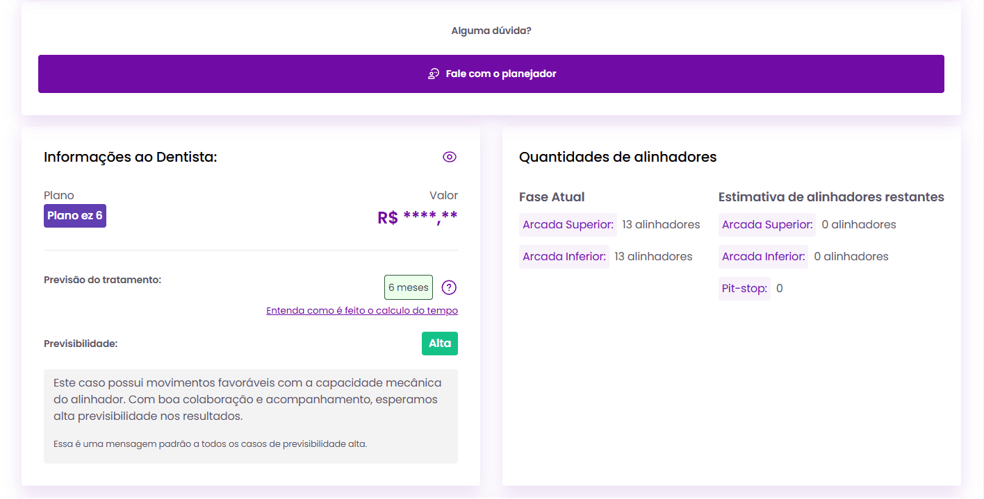 Sempre que achar necessário conversar sobre seu paciente com nossa equipe, basta acessar o caso na plataforma e clicar em “fala com o planejador” 